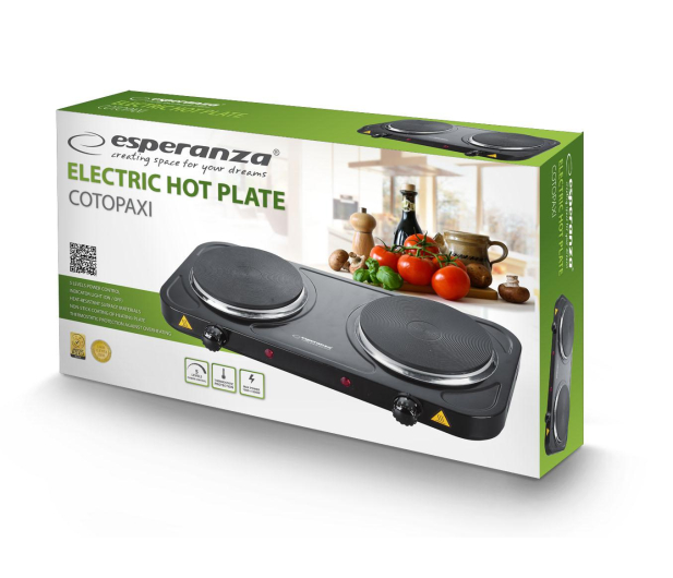 Esperanza Kuchenka elektryczna Cotopaxi czarna - 1300809 - zdjęcie 2